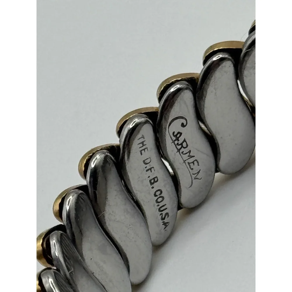 Vintage Carmen The D.F.B.Co. Gold Filled Sweetheart ID Expansion Bracelet